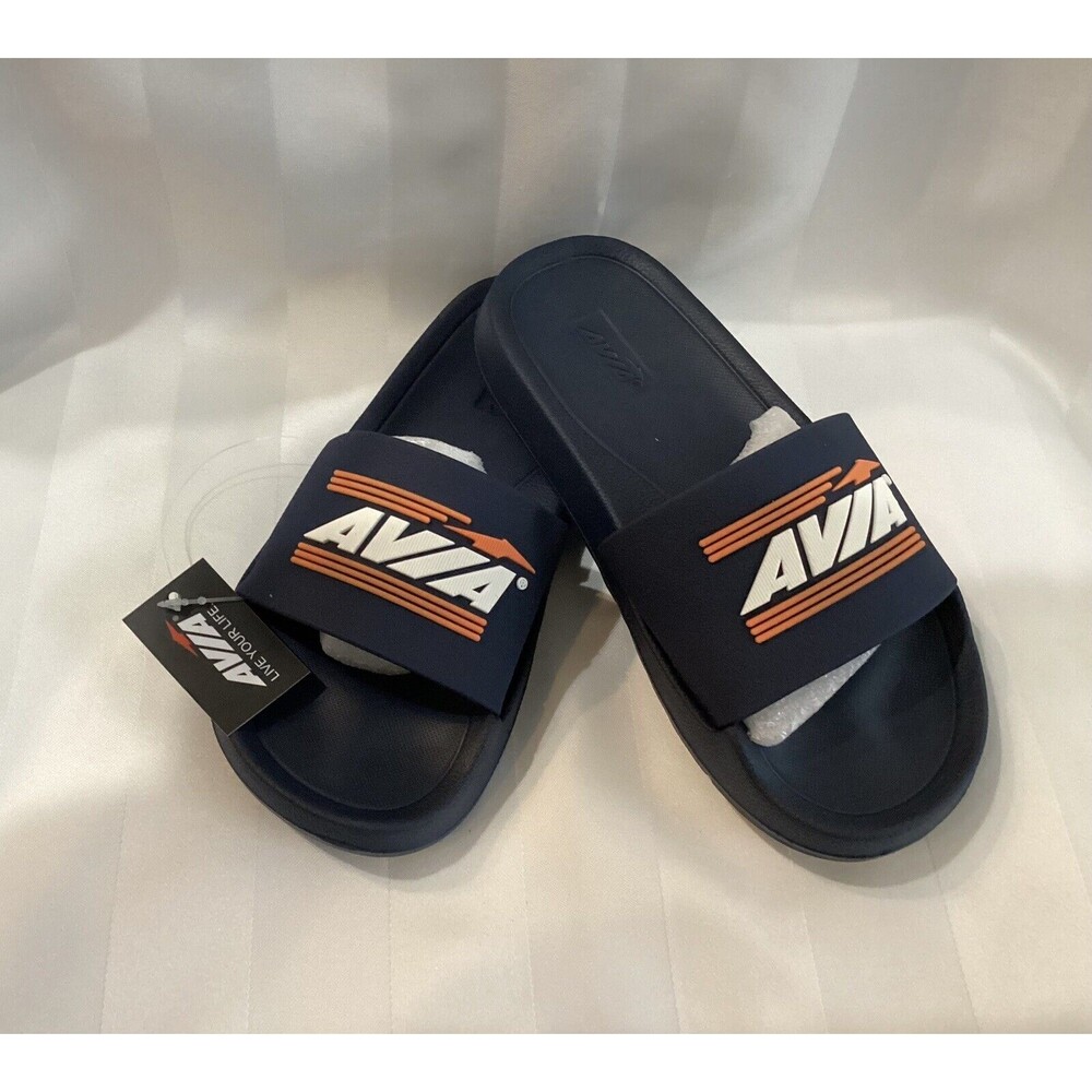 Avia Youth Slides Navy Size 2 New With Tags